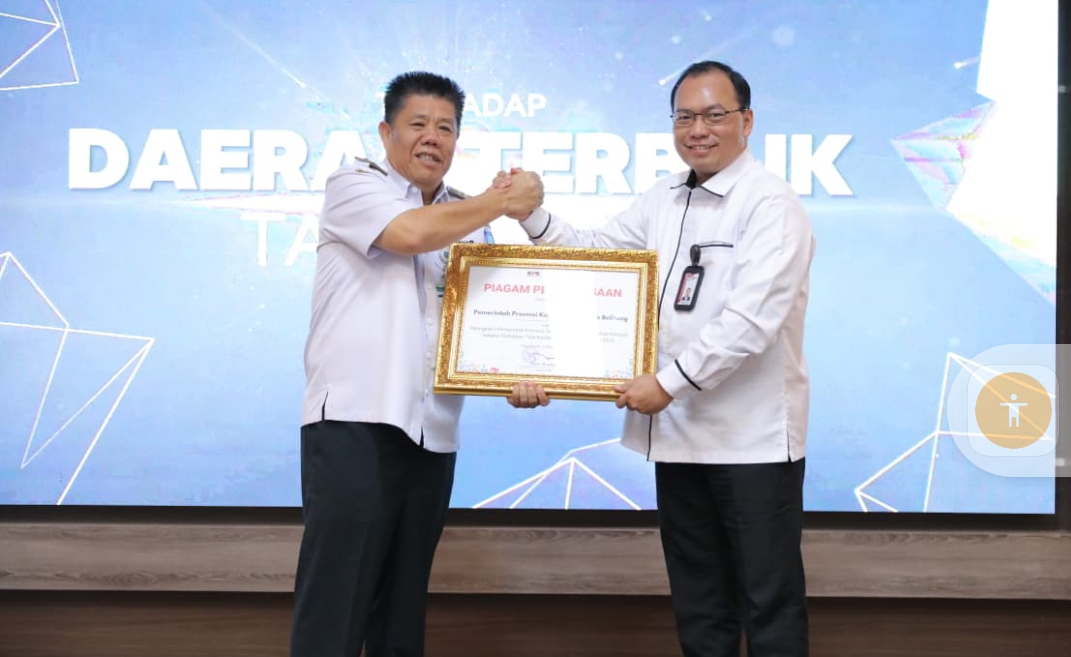 Diterpa Isu, Dijawab Prestasi! Gubernur Hidayat Arsani Raih Piagam Anti Korupsi KPK, Bukti Babel Makin Bersih dan Berintegritas