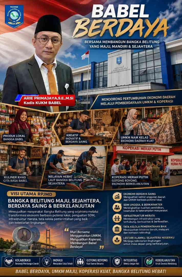 Babel Berdaya Berawal dari Koperasi Kuat, Bangka Belitung Hebat Lewat Keunggulan Produk Lokal