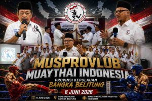 Koordinator Wilayah Barat I Ahmad Bachtiar membuka secara resmi  Musprovlub Muaythai Babel