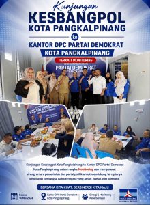 Kesbangpol Kota Pangkalpinang kunjungi kantor DPC Demokrat kota Pangkalpinang