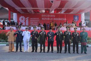 Semarak Wastra Nusantara dan Detik-Detik Syahdu Penurunan Sang Merah Putih di Kantor Gubernur Babel