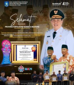 Gubernur Hidayat Arsani Bawa Pemprov Babel Raih Penghargaan Manajemen Talenta BKN