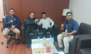 Kunjungi Kacab Bank Sumsel Babel , Ketua Baznas Babel Zulhadi Bahas Berbagai Program